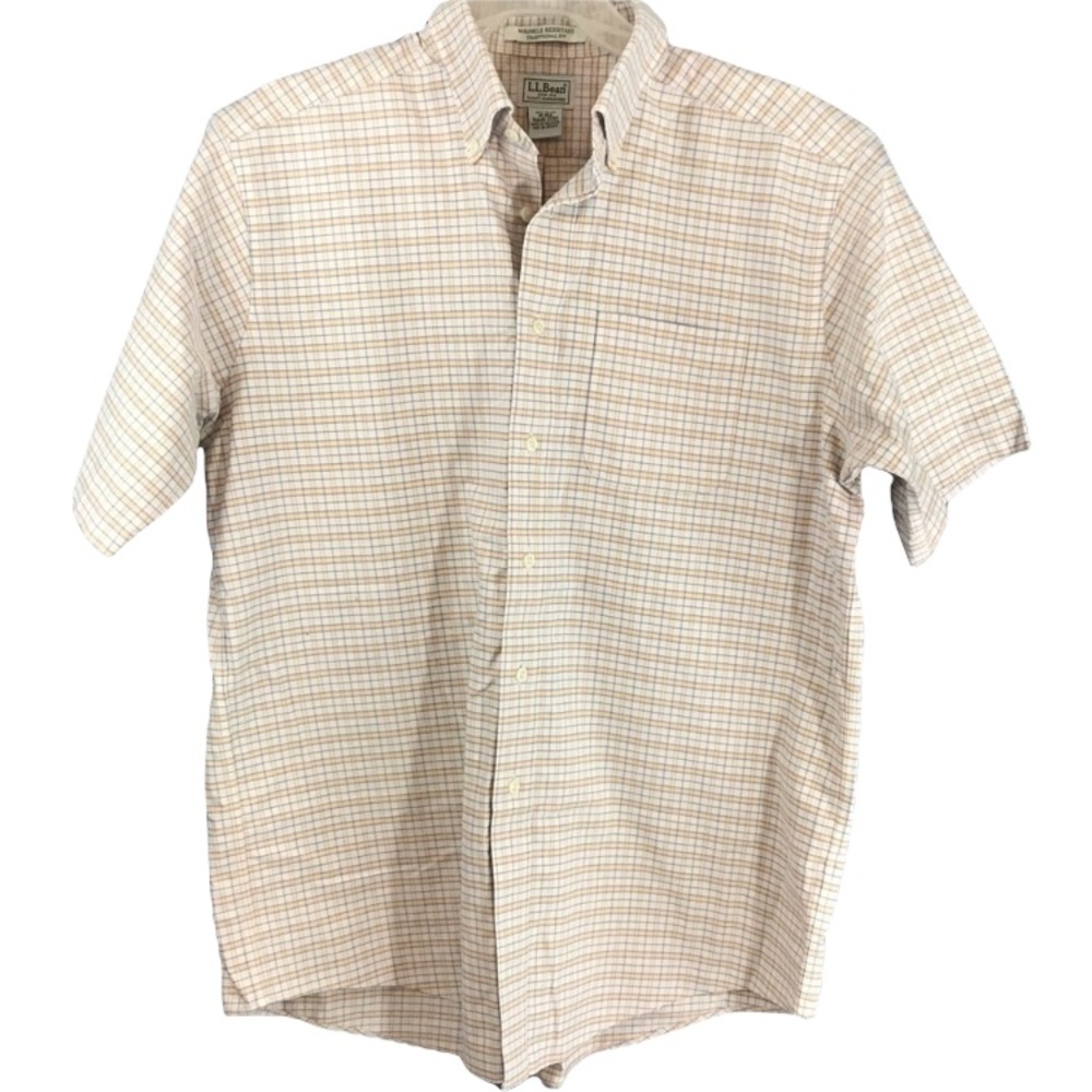 LL Bean Traditional Fit Cotton Shirt Size 16